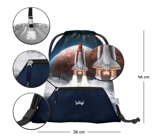 Sac avec poche Space Shuttle
