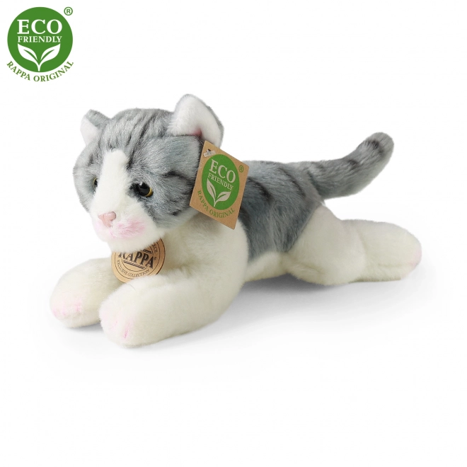 Chat en peluche 18 cm écologique
