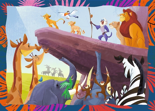 Puzzle TREFL Le Roi Lion Courageux 4 en 1 (35,48,54,70 pièces)