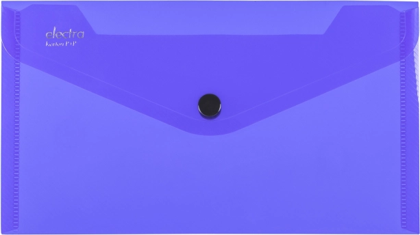 Pochette à bouton pression bleu foncé