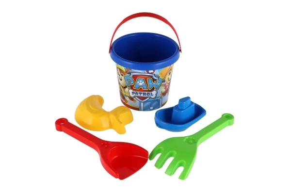Set de sable 5 pièces plastique Paw Patrol/Pat' Patrouille bleu en filet 12x22x12cm 12m+ Wader