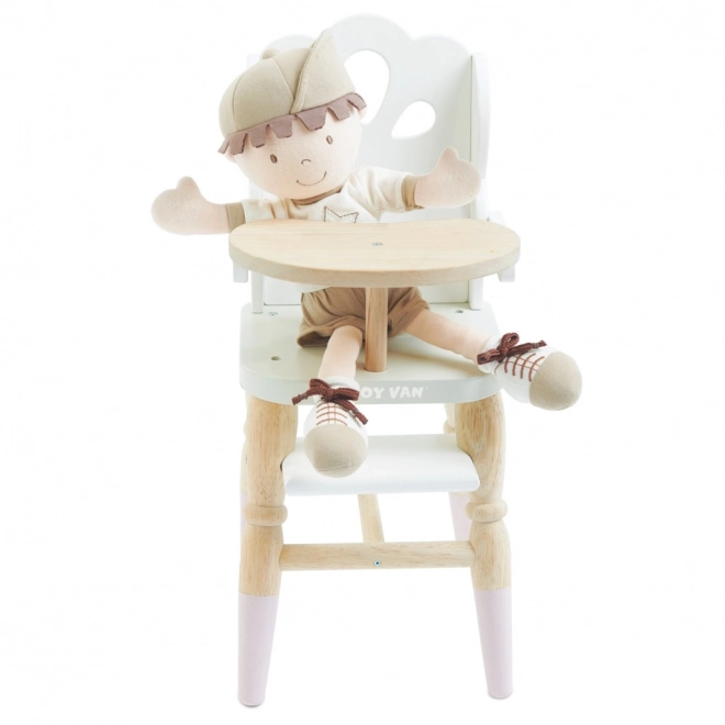 Chaise haute en bois pour poupées Le Toy Van