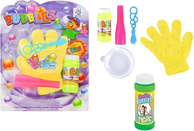 Gant magique à bulles – set pour attraper et jongler avec des bulles de savon