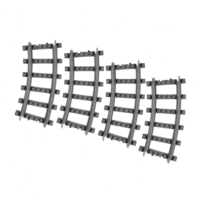 Jeu de construction BLOXO pour RAPPA trains et tramway - rails courbés 4 pcs