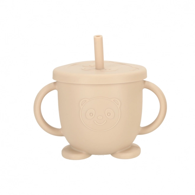 Ensemble de biberons en silicone hibou, 8 pièces, beige