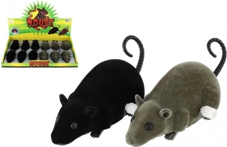 Souris à remontoir 12 cm - 2 couleurs