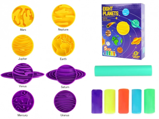Kit éducatif de pâte à modeler Système solaire
