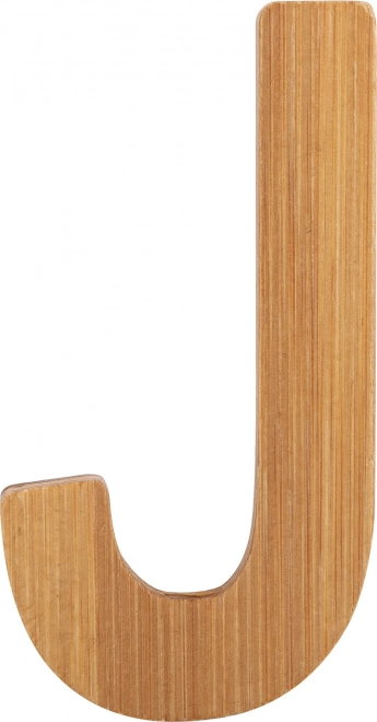 Small Foot lettre en bambou j