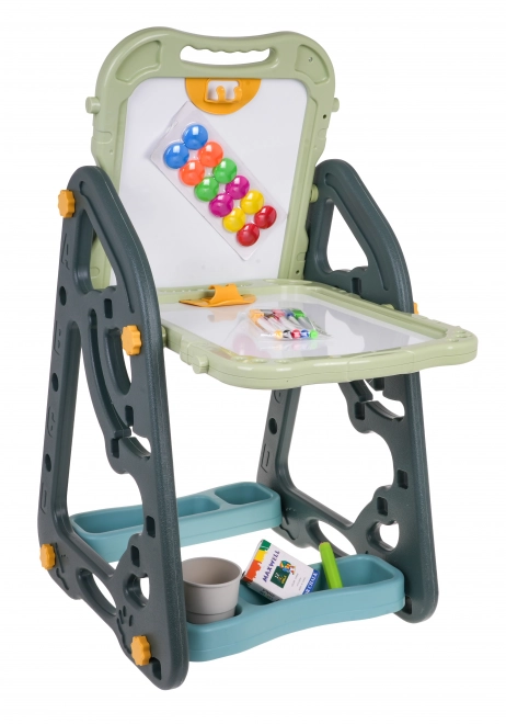 Tableau multifonctionnel pour enfants 3+ avec tableau magnétique et petite chaise