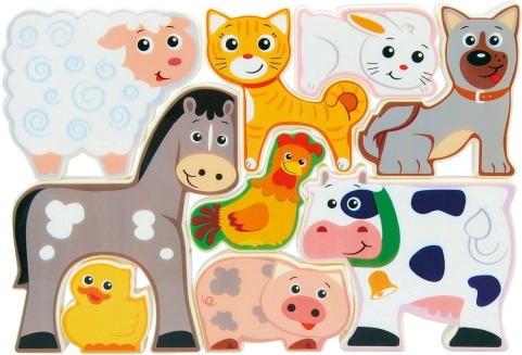 Puzzle ferme pour enfants 9 pièces