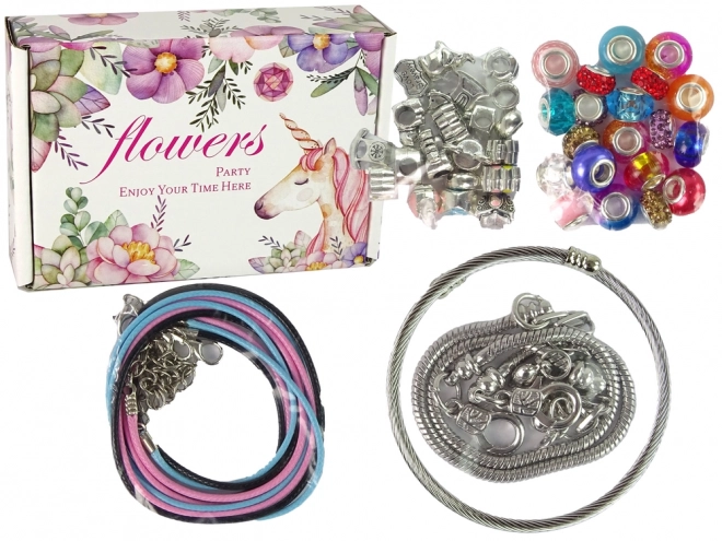 Kit de fabrication de bijoux avec perles et bracelets