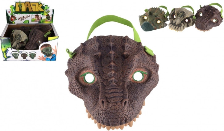 Masque de dinosaure en caoutchouc pour carnaval