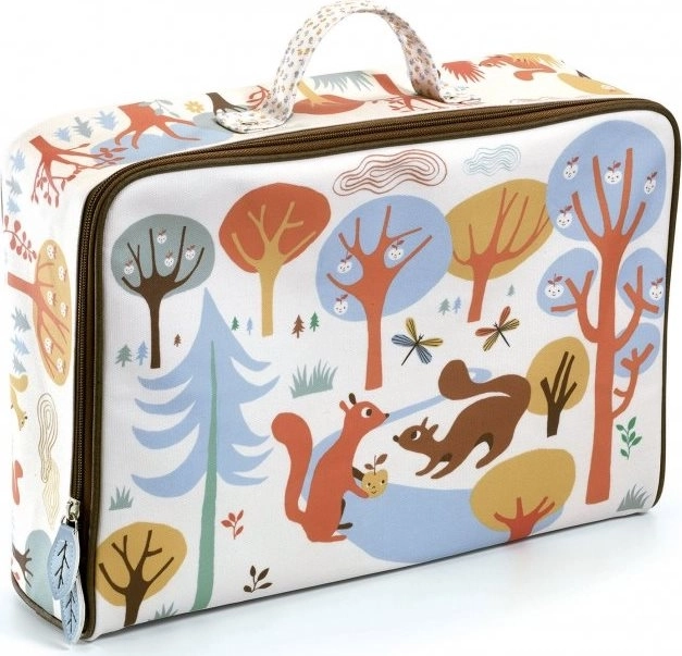 Valisette textile pour enfants avec motif d’écureuils