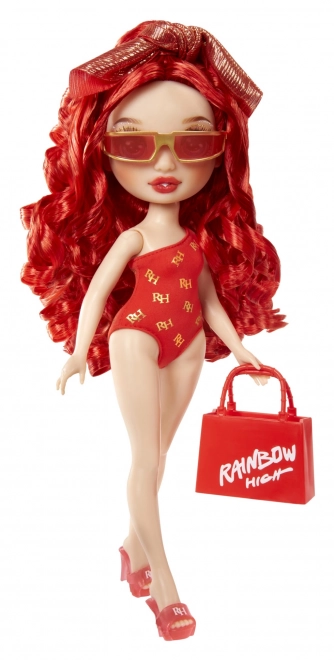 Poupée de natation stylée Rainbow High Ruby Red