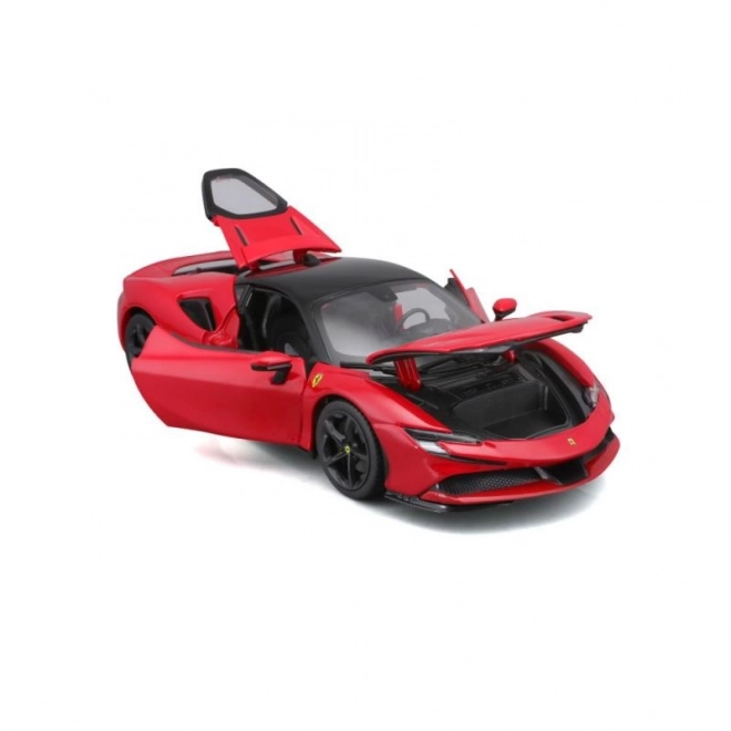 Modèle métallique Ferrari SF90 Stradale rouge 1:18