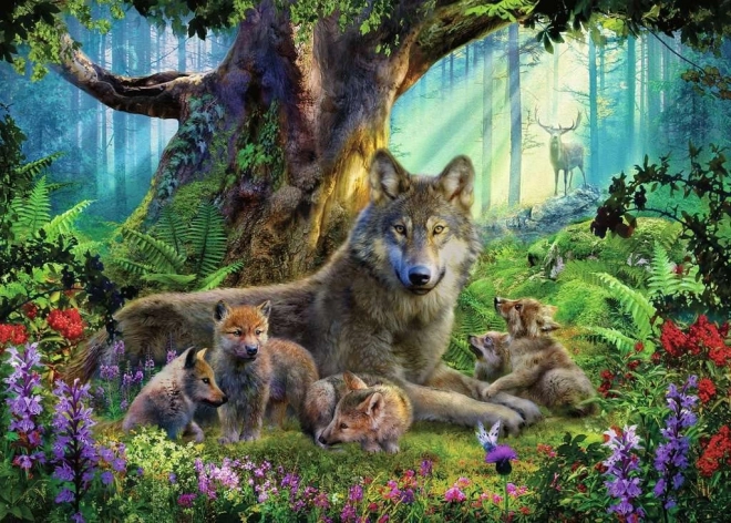 Puzzle Loups dans la forêt 1000 pièces
