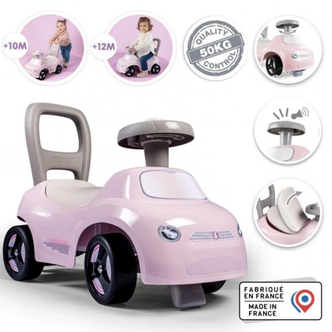 Smoby Véhicule d'Équilibre Auto Rose