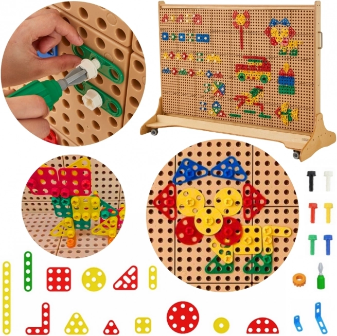 Masterkidz set de formes géométriques pour panneaux STEM, 260 pièces