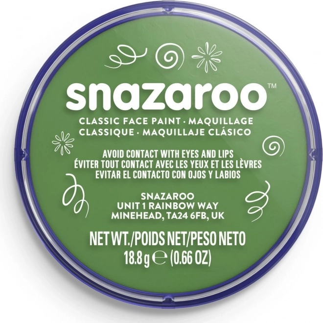 Snazaroo peinture visage vert gazon 18ml