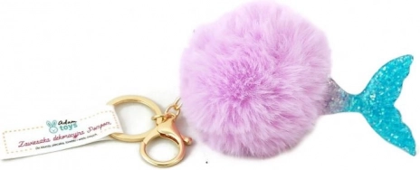 Pendentif avec pompon et queue de sirène
