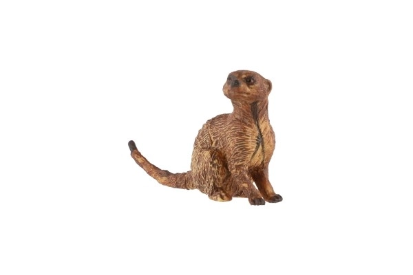 Suricate en plastique 6cm brun clair en sachet