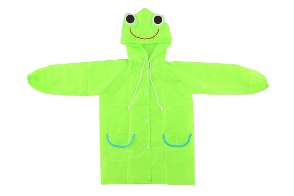 Imperméable enfant grenouille taille 110-120cm vert dans un sac 23x25cm