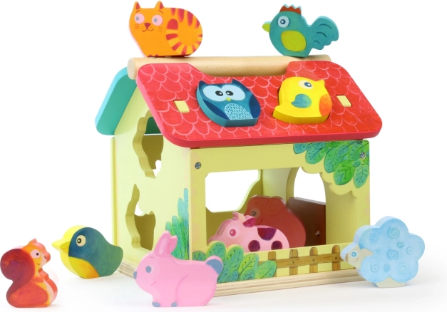 Ferme Vilac avec animaux – maison d’emboîtage en bois