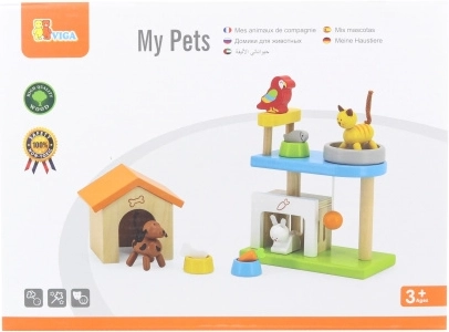 Viga Mes petits animaux ensemble de jouets en bois