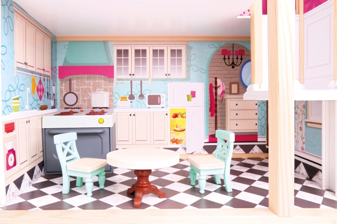 Bino Maison de poupées à trois étages