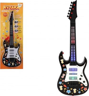 Guitare électrique pour enfants avec lumière et son, 53 cm, avec sangle