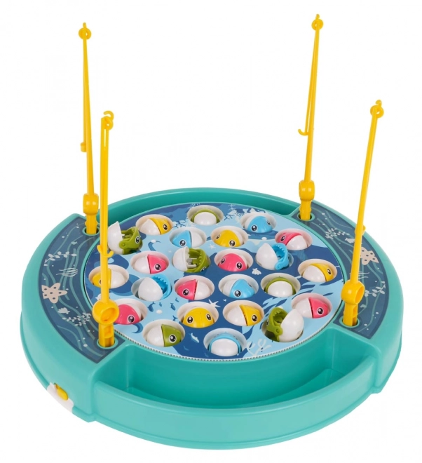 Pêche avec musique Bleu