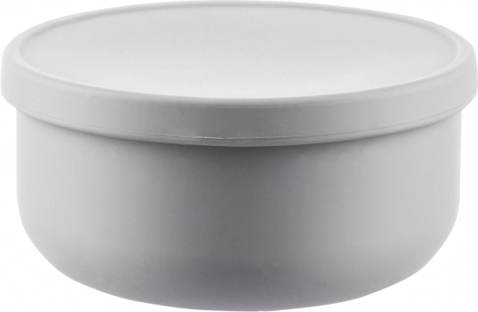 Bol en silicone avec couvercle, Dove Grey