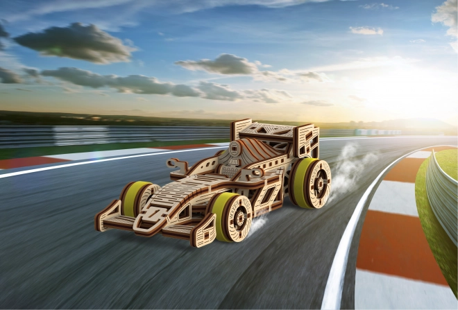 WOODEN CITY 3D puzzle Voiture de Course Bolid 108 pièces