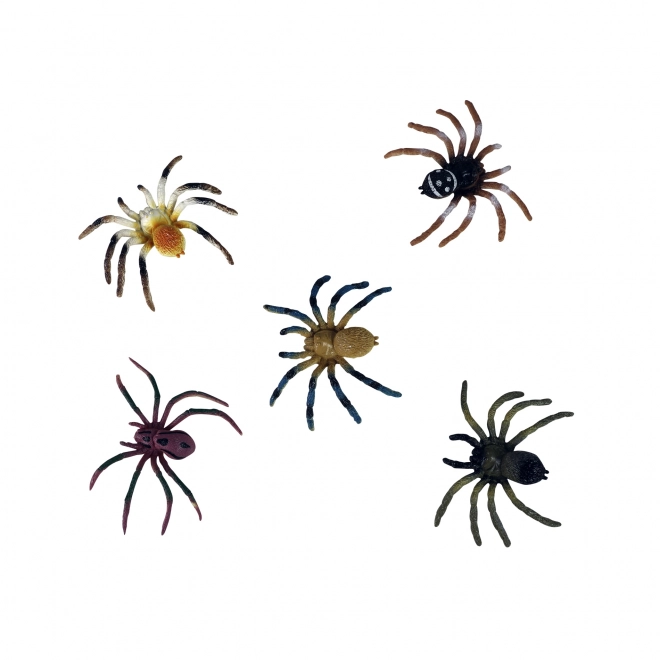 Set de faux araignées en plastique décoratives 5 pcs