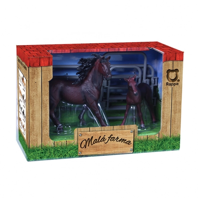 Ensemble de chevaux avec enclos Ma petite ferme