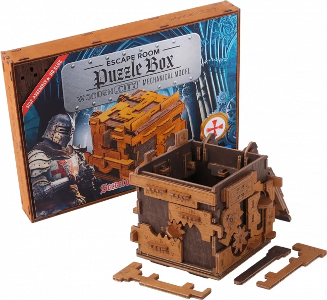 Boîte à énigmes en bois jeu d'évasion 149 pièces
