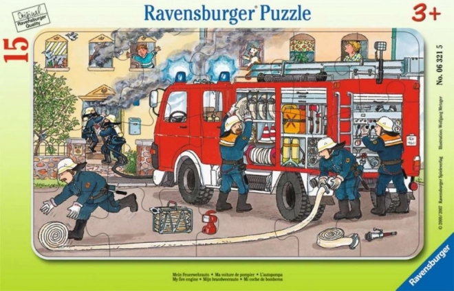 Puzzle 15 pièces Pompiers