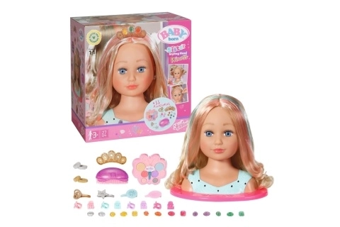Grande sœur BABY born tête à coiffer avec palette de maquillage