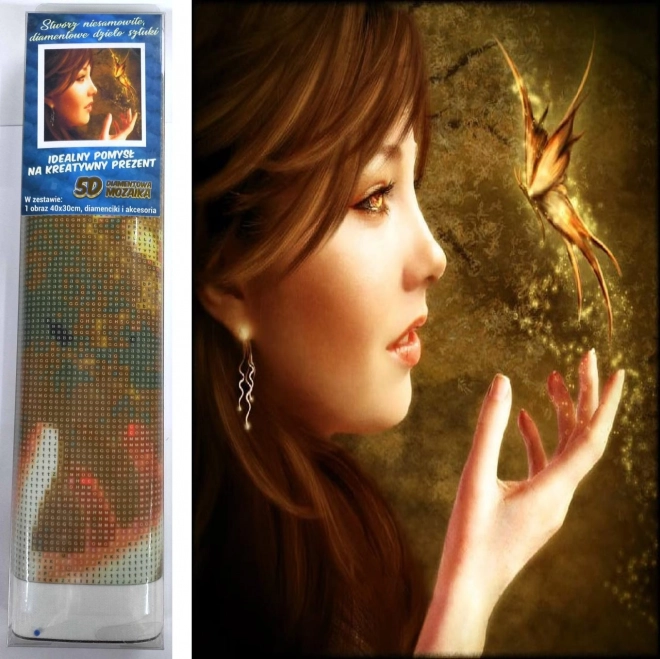 Peinture diamant Princesse Papillon 30x40cm