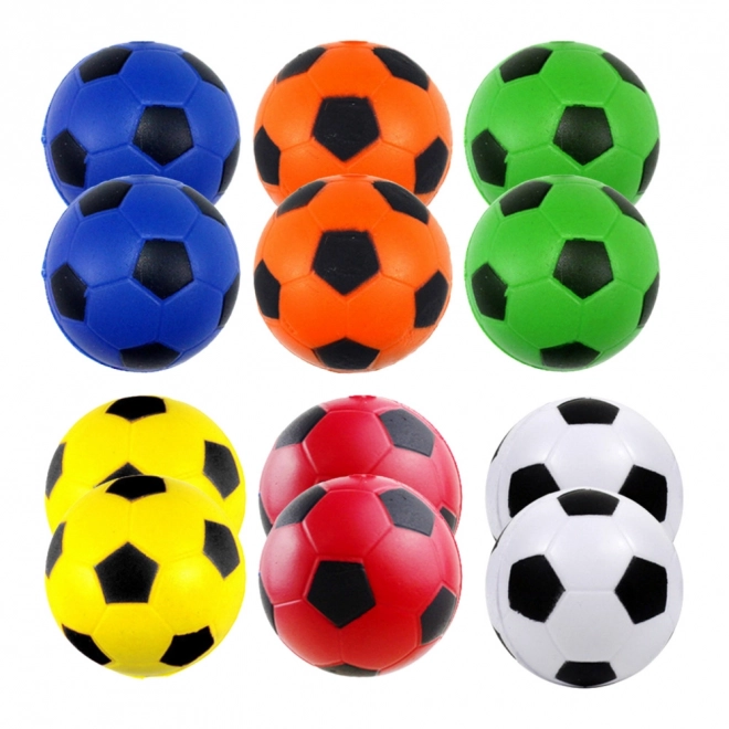 Ballons anti-stress colorés 6,5 cm - jeu de 12 pièces