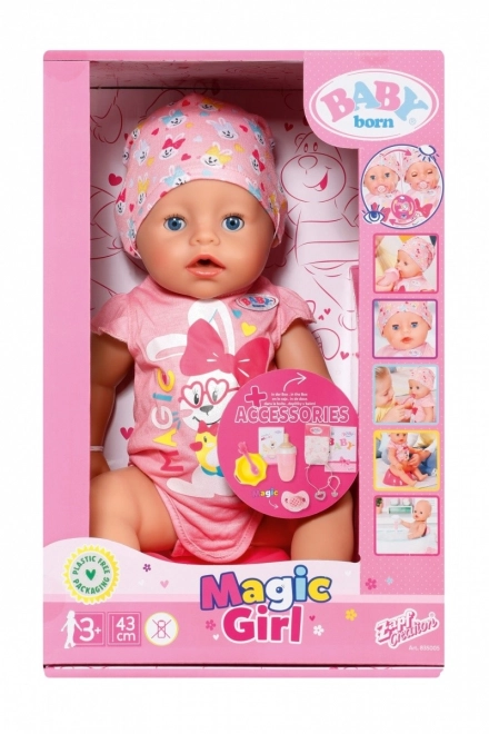 BABY born avec sucette magique, fille, 43 cm