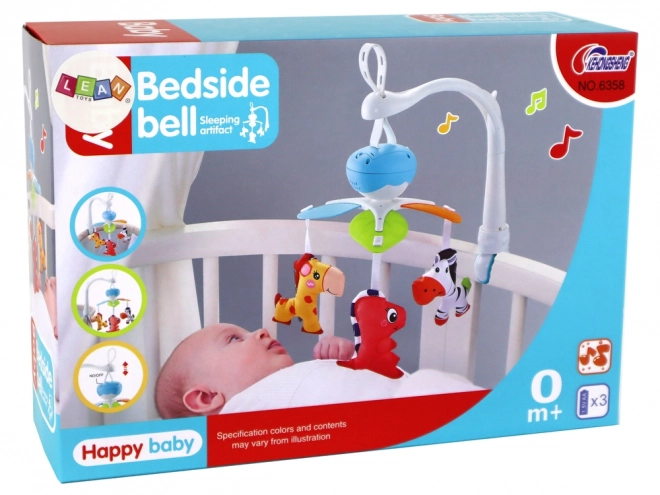 Carrousel avec mélodies et trois animaux pour enfants