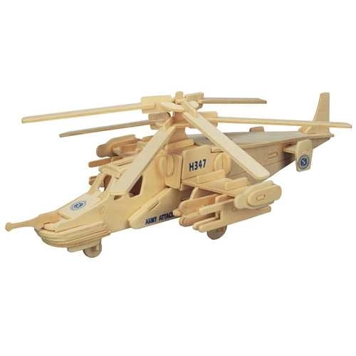 Puzzle 3D en bois Hélicoptère