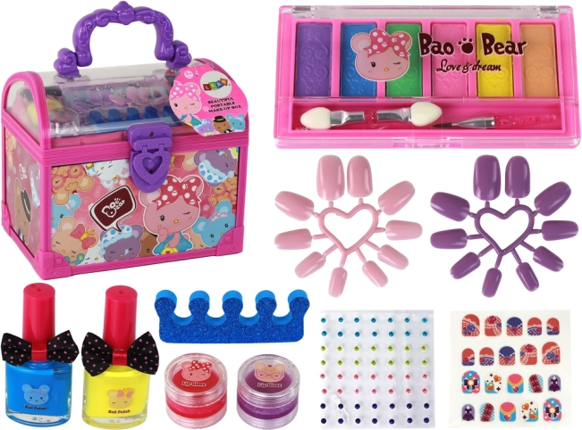 Coffret rose beauté DIY maquillage et ongles