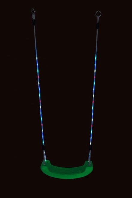 Balançoire en plastique lumineuse verte Dvůdětí