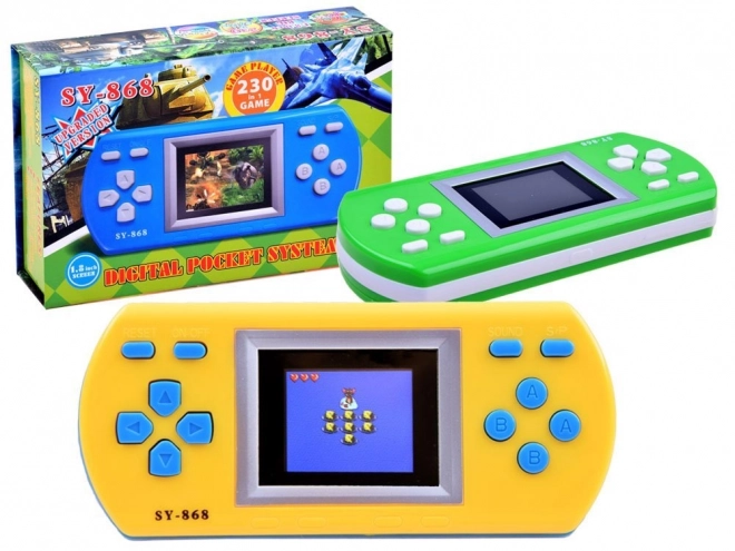 Console de jeu électronique de poche avec 230 jeux