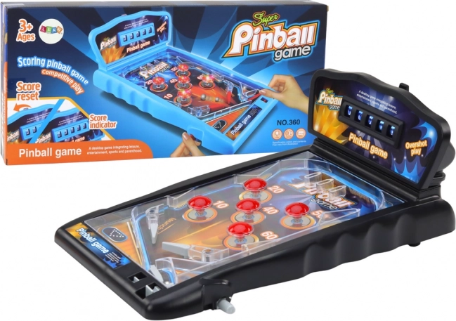 Flipper de table avec lumières, sons et compteur de score