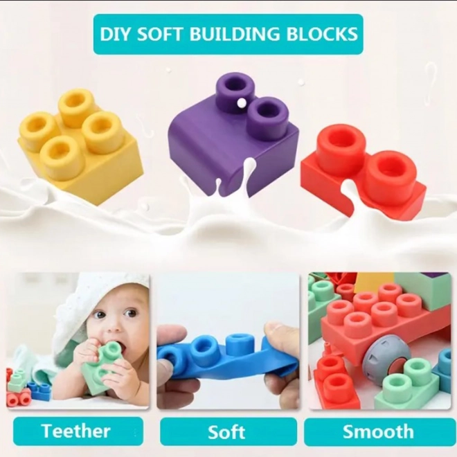 Kit de construction WOOPIE Grandes briques de construction pour enfants 86 pcs