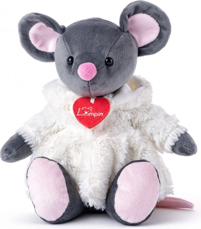Souris Azumi en peluche grise