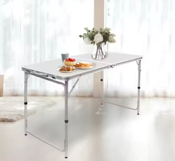 Table de camping pliable en aluminium 120x60 cm